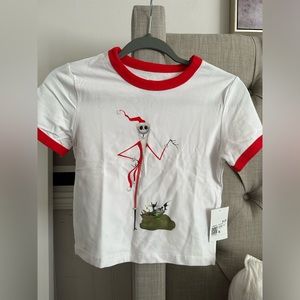 Nightmare Before Christmas cropped baby tee